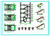 某商用楼框架结构cad设计施工图纸-图一