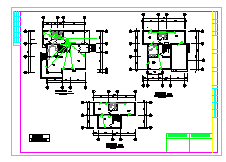 三层独立别墅建筑结构水电设计CAD施工图-图二