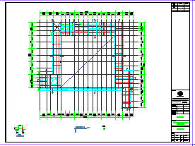 学校四层教学楼框架结构cad设计施工图_图1