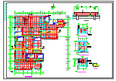 医院肿瘤病房大楼主体框架结构cad设计施工图-图一