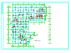 医院肿瘤病房大楼主体框架结构cad设计施工图-图二