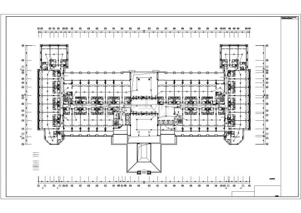 慈溪市某商业街5层框架结构星级酒店自动火灾报警系统设计CAD图纸-图二