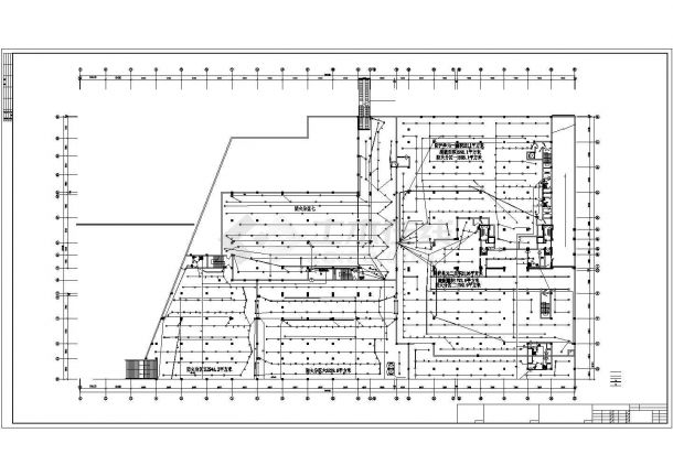 镇江市某4层框架结构报货商场消防报警系统设计CAD图纸-图二