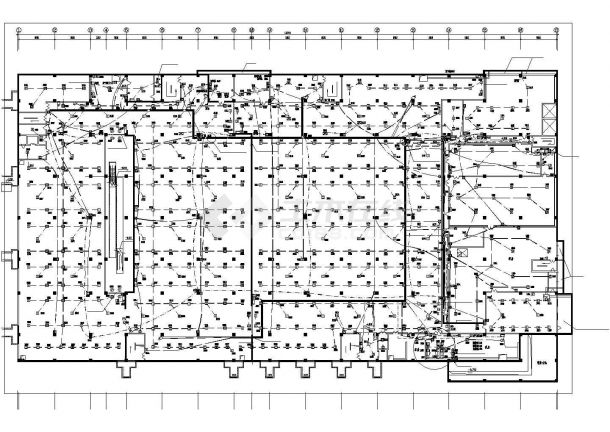贵阳市某4层框架结构百货商场全套电气系统设计CAD图纸-图一