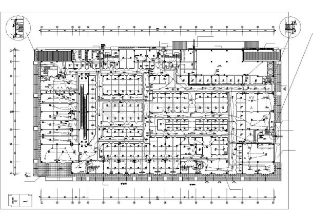 贵阳市某4层框架结构百货商场全套电气系统设计CAD图纸-图二