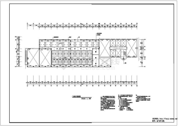 某2300平米四层框架结构长途客运站建筑施工图（长73.73米 宽20.1米）-图一