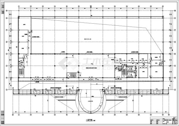 某4层市汽车客运站大楼建筑施工图（长104米 宽53米 ）-图一