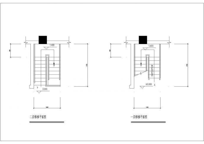 某建筑工程钢结构楼梯设计cad详细施工图_图1