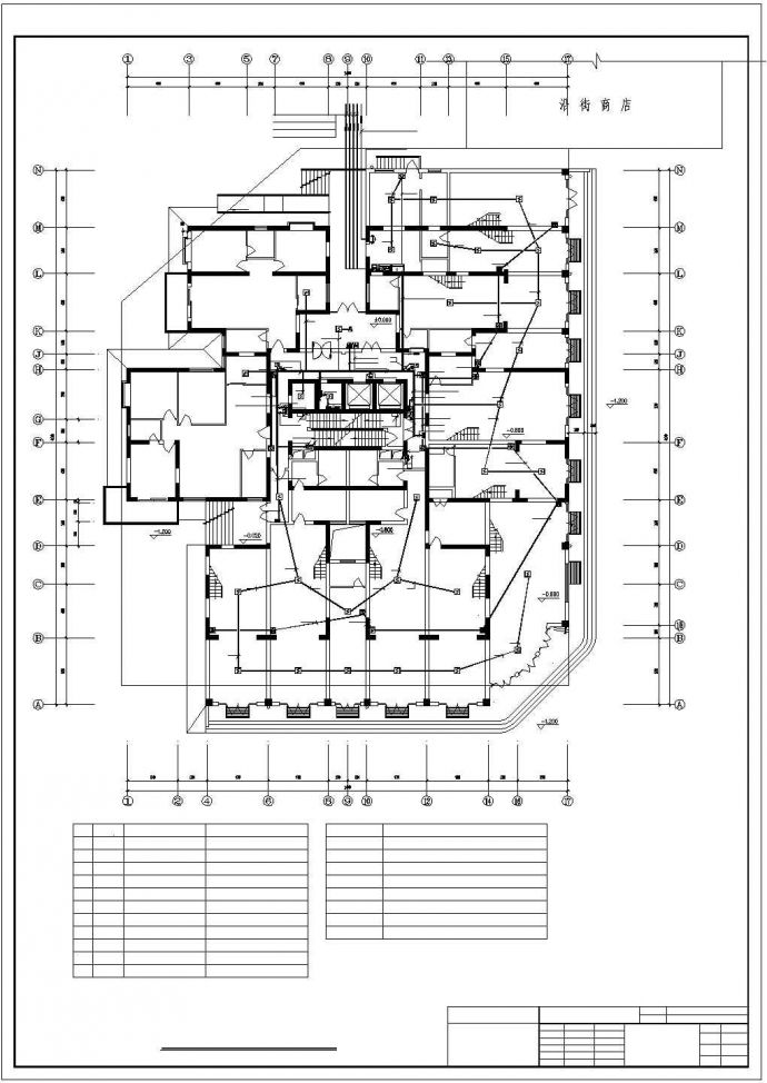 1.7万平米18层剪力墙机构住宅楼全套消防报警系统设计CAD图纸_图1