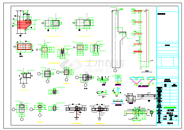 [河北]三层石油技术公司服务用房结构cad设计施工图-图一