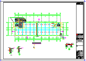 [江苏]地上四层框架结构服务中心结构cad设计施工图-图一