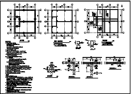 公厕设计_90平米某厂区单层砖混结构现代公厕建筑施工cad图纸-图二
