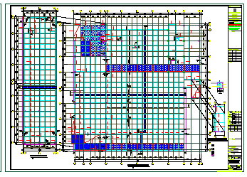 [浙江]地上三层框架结构学校食堂结构cad设计施工图-图一