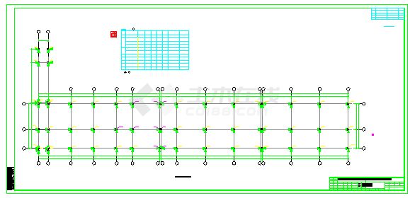 [浙江]地上三层框架结构倒班宿舍结构cad设计施工图-图一