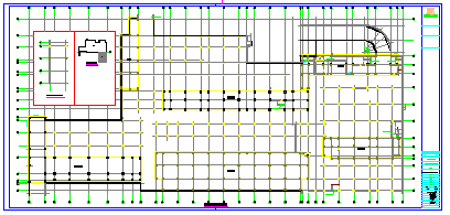 [浙江]地下单层钢筋混凝土框架结构地下室结构cad设计施工图-图一