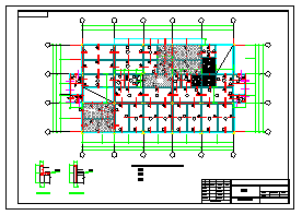 8度区四层框架结构职工食堂结构cad设计施工图_图1