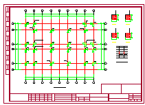 2栋四层框架结构中学宿舍楼结构cad设计施工图（含闷顶层）-图一