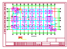 2栋四层框架结构中学宿舍楼结构cad设计施工图（含闷顶层）-图二