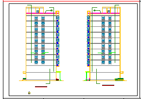 11层剪力墙住宅结构cad设计图纸（CFG桩地基处理）-图二