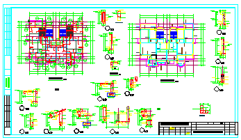 碧桂园三层框架别墅结构cad设计施工图-图二