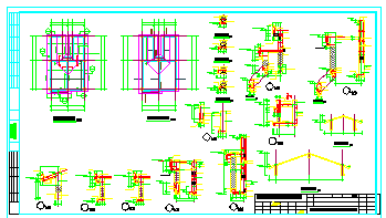 碧桂园三层框架别墅结构cad设计施工图