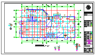地上3层局部2层框架商业及商业辅助用房结构cad设计施工图-图一