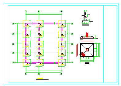 [河北]单层框架结构厂房结构cad设计施工图-图一