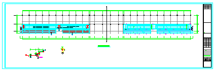 某框架结构体育看台结构cad设计施工图(中南院)