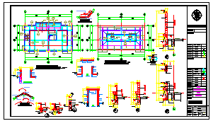 两层框架结构商用楼结构cad设计施工图