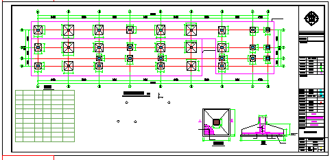 两层框架香榭里商铺结构cad设计施工图
