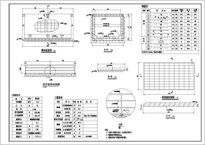 【四川】某地郊区57M渡槽全套施工设计cad图纸（含拱肋放样座标图）_图1
