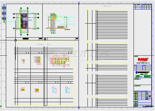 农夫山泉生产基地门卫结构设计cad施工图-图一