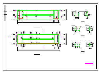 污水处理厂消毒渠结构cad设计施工图-图二