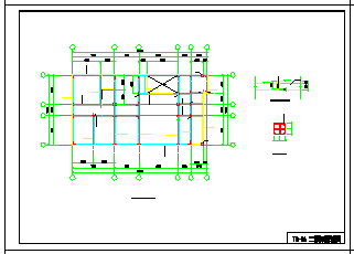 柱下独基三层框架住宅结构cad设计施工图-图一