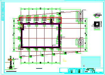 [山东]地上两层框架结构体育馆结构cad设计施工图-图一