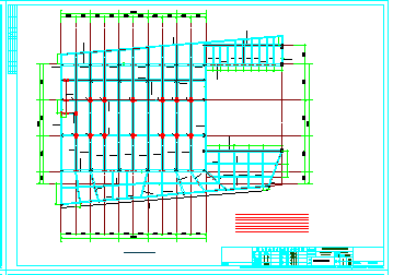 [山东]地上两层框架结构体育馆结构cad设计施工图-图二