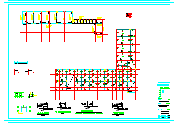[海南]地上6层框架结构物业办公楼结构cad设计施工图-图二