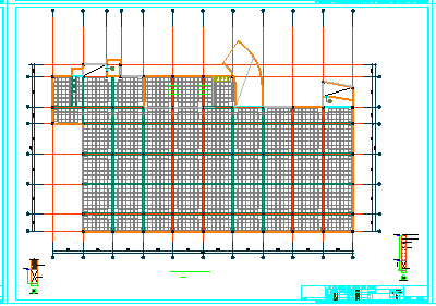 [山东]地下单层框架结构车库结构cad设计施工图-图一