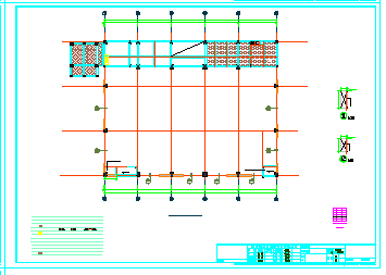 [山东]地上三层框架结构游泳馆结构cad设计施工图-图一