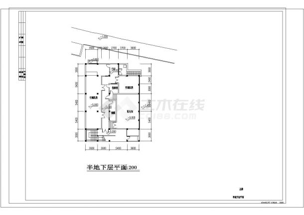长87.33米 宽44.84米 地下半层地上3层杭州中式现代风格历史博物馆建筑方案图-图一