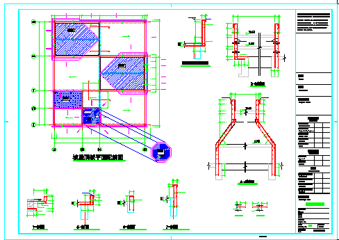 某小区改车库结构设计标高cad图纸-图二