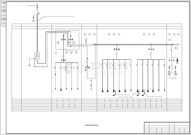 某315kvA干式配电工程设计施工CAD图纸-图一