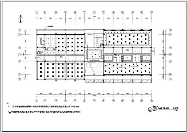 某高层办公楼建筑电气施工设计cad全套图（含设计说明）-图二