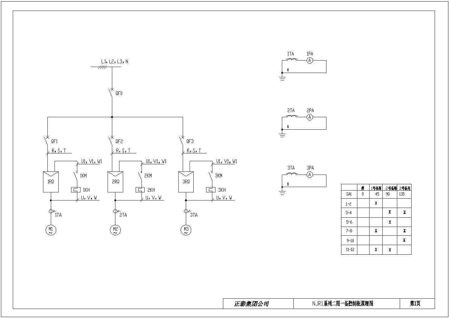 NJRI系列设备控制设计图