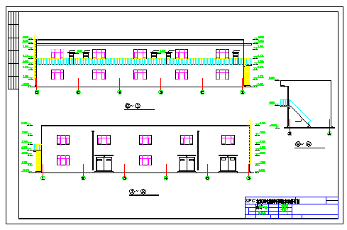 某工业钢结构厂房结构cad设计图纸-图二