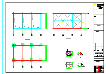某化学品库结构cad设计施工图_图1