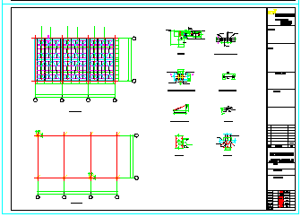 某化学品库结构cad设计施工图-图二