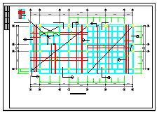 六层教学楼框架结构cad设计施工图-图一