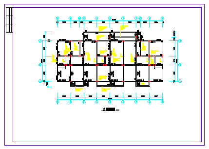 某五层框架商住楼结构cad设计施工图_图1
