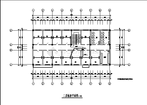 苏州某电子厂职工宿舍电气系统设计施工cad图纸-图二